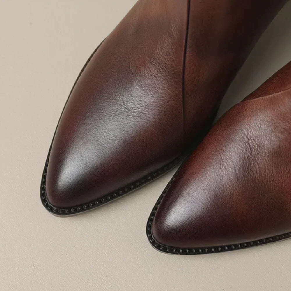 Lissée Paris™ | Viela | Bottines Orthopédiques en Cuir ⏐ Édition Premium
