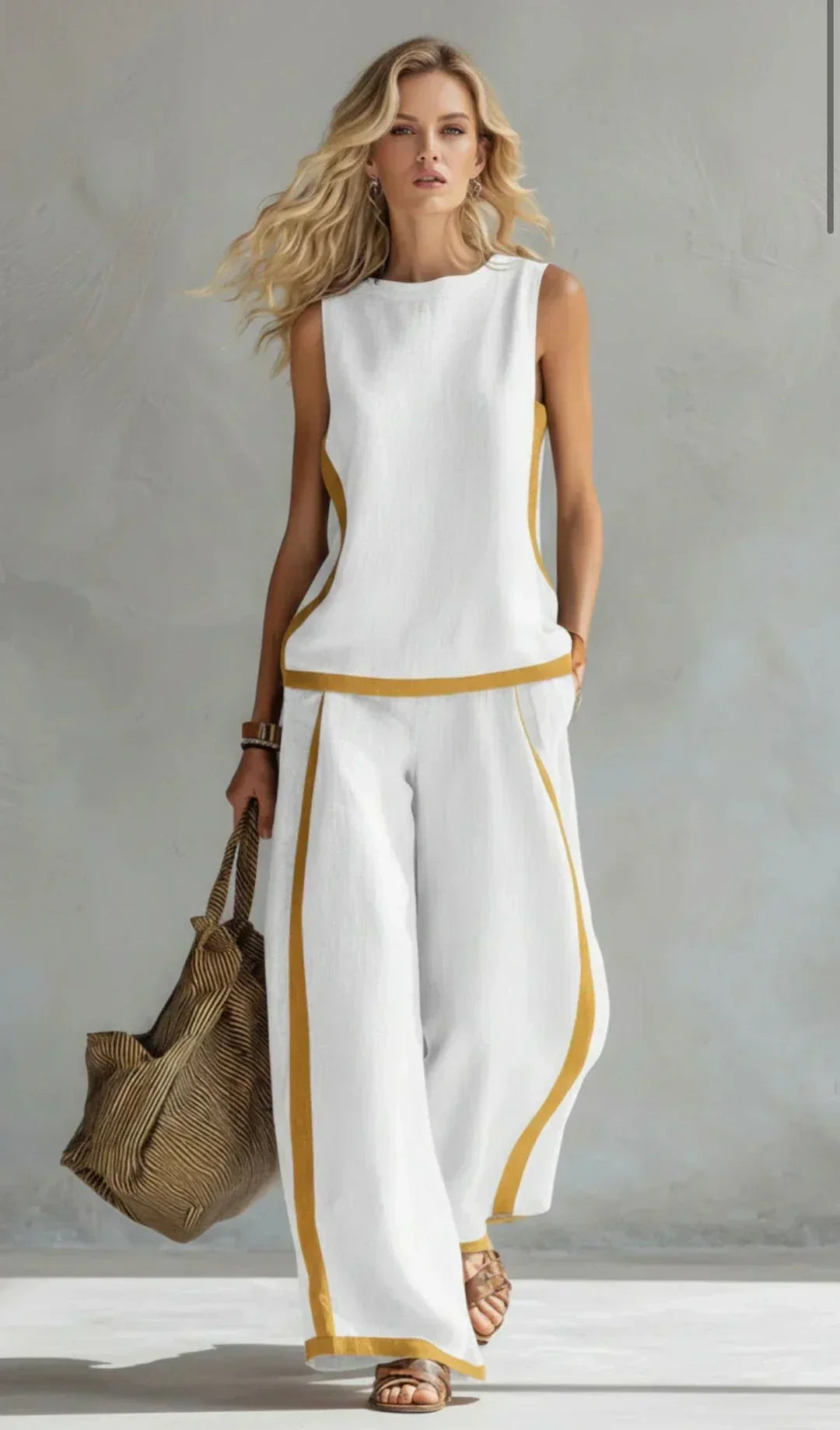 Lissée Paris Ursula ensemble blanc studio