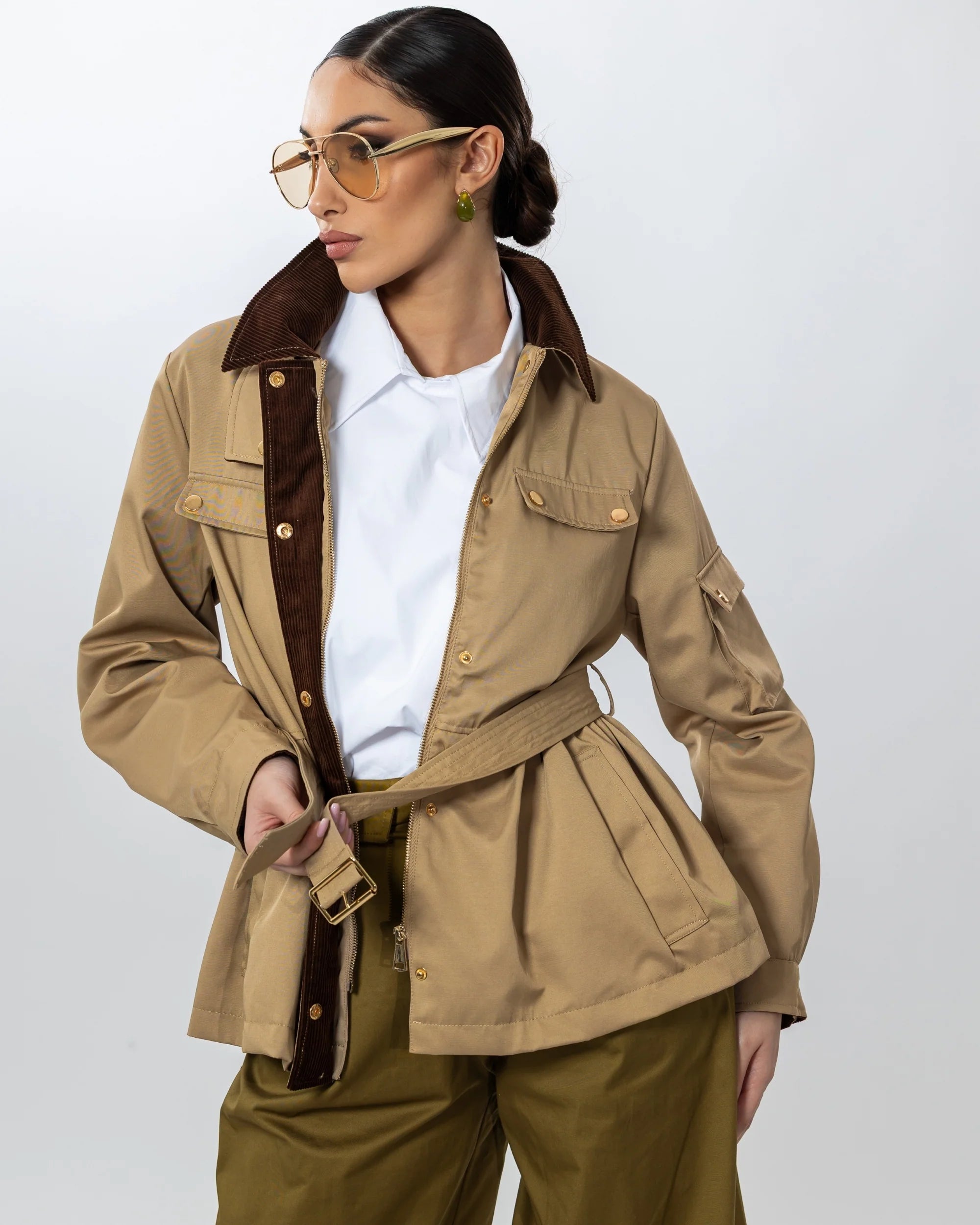 Lissée Paris™ | Adeline | Veste Saharienne Élégante