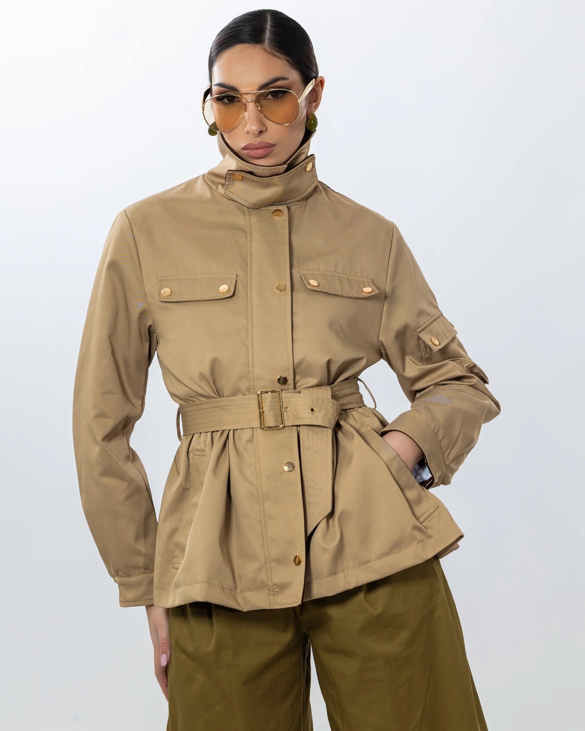Lissée Paris™ | Adeline | Veste Saharienne Élégante
