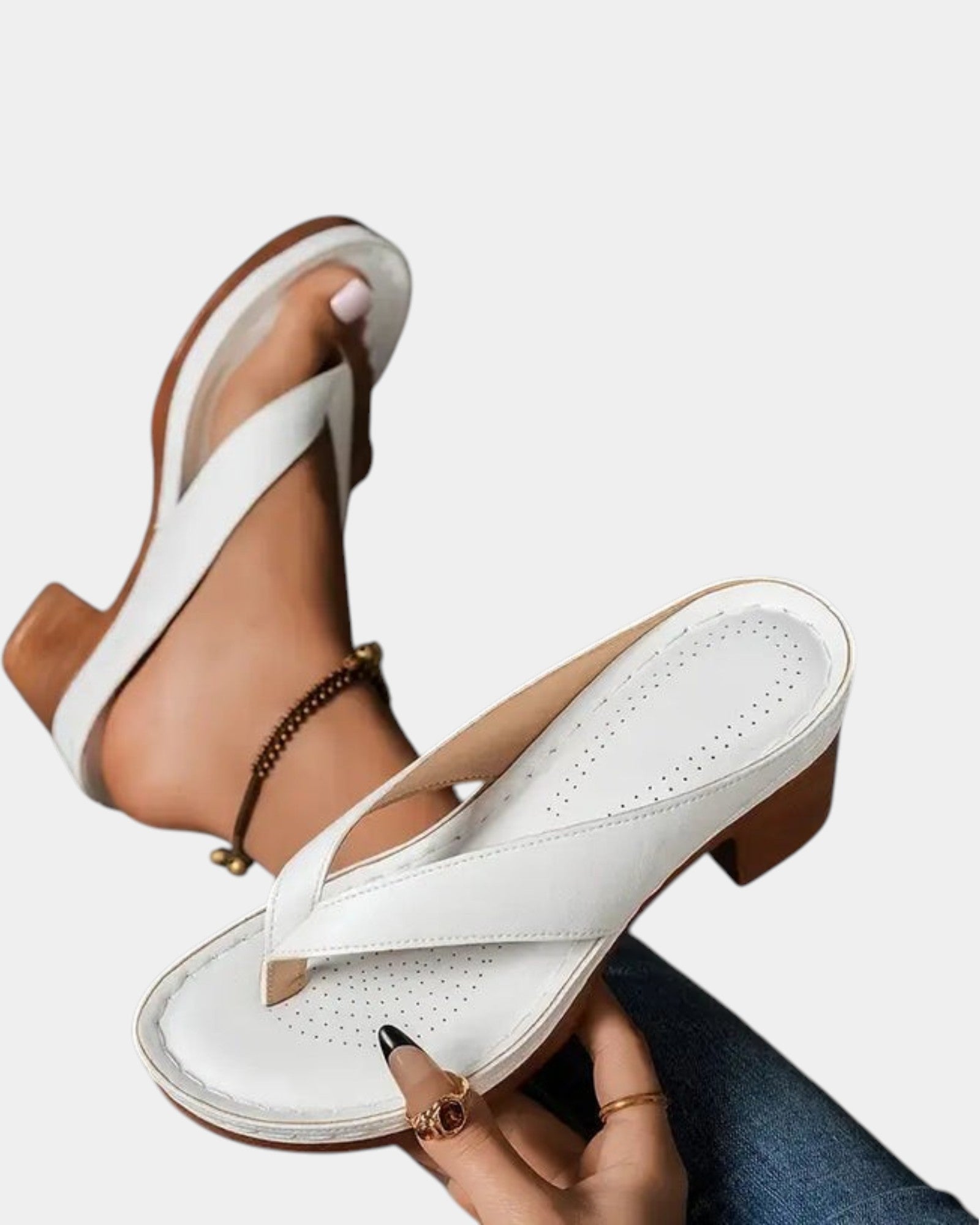 Lissée Paris™ | Aliénor | Sandales confortables à talon épais