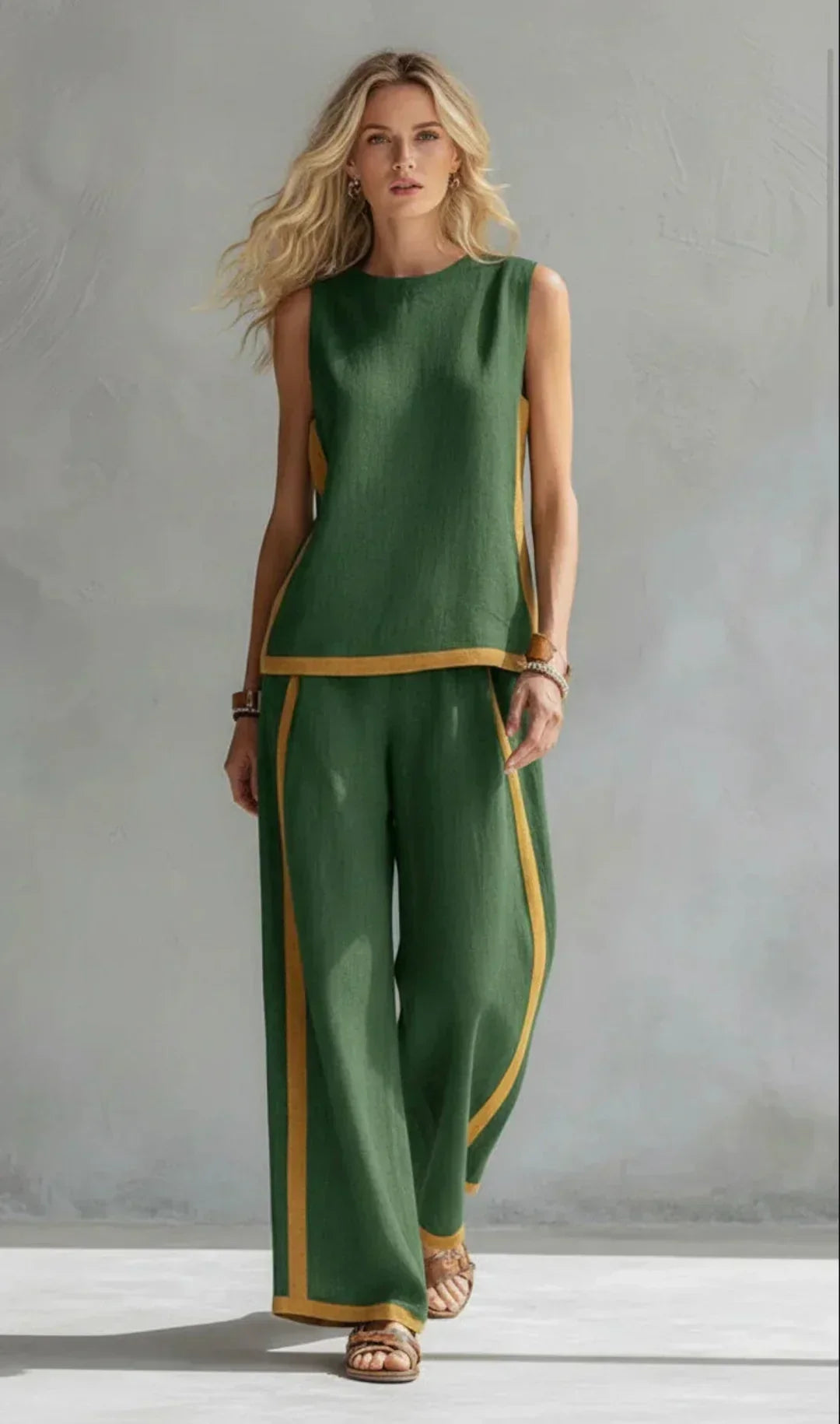 Lissée Paris Ursula ensemble vert studio