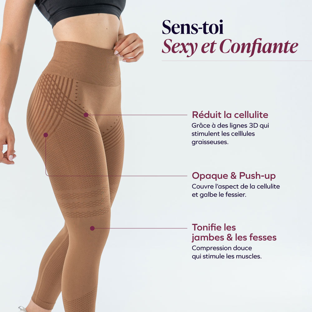 Legging 3D | Marron