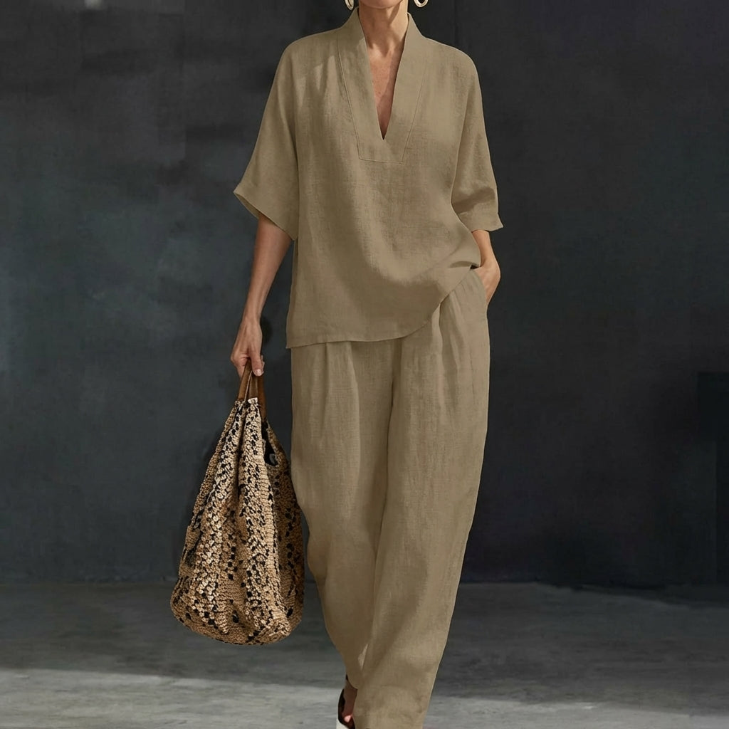 Lissée Paris Dolorès ensemble beige studio