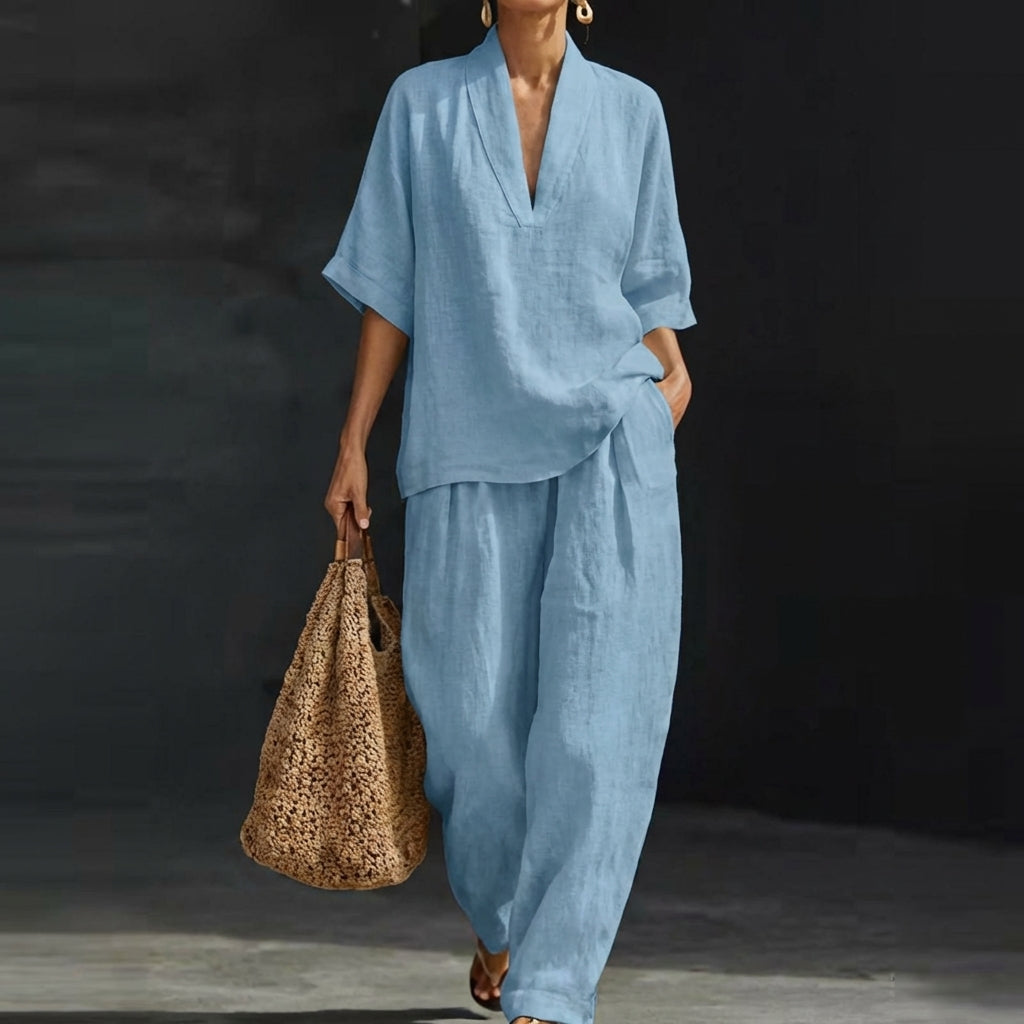 Lissée Paris Dolorès ensemble bleu studio