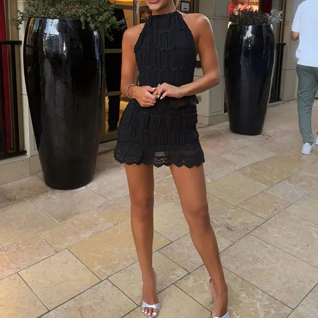 Lissée Paris™ | Isabeau | Ensemble Halter Froufrou