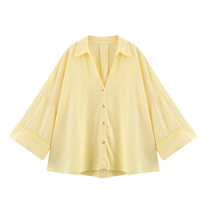 Lissée Paris™ | Élise | Blouse Fluide Printemps Chic
