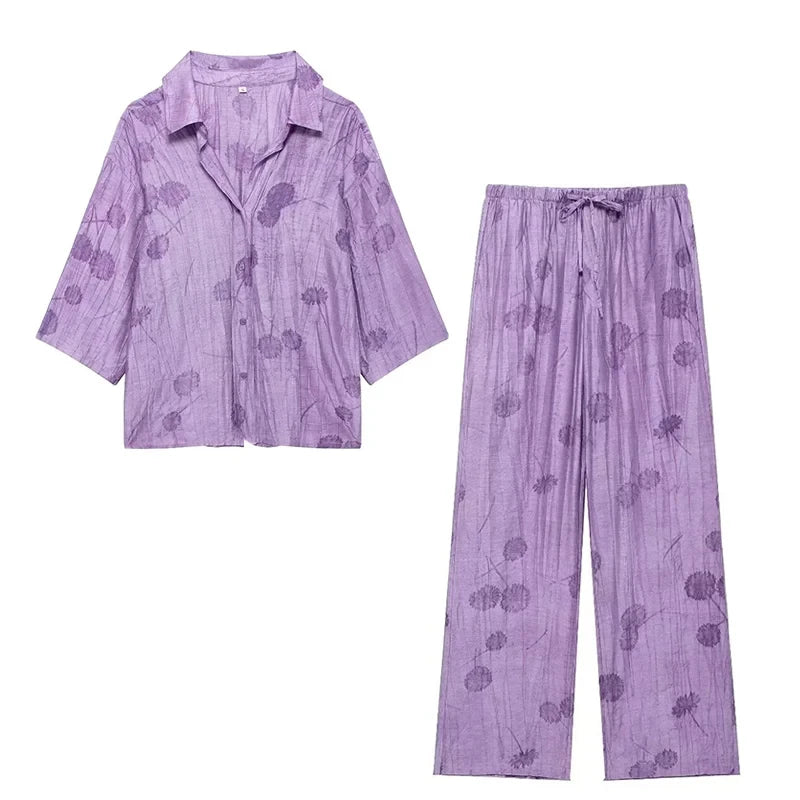 Lissée Paris™ | Fleurie | Ensemble Fleuri Fluide