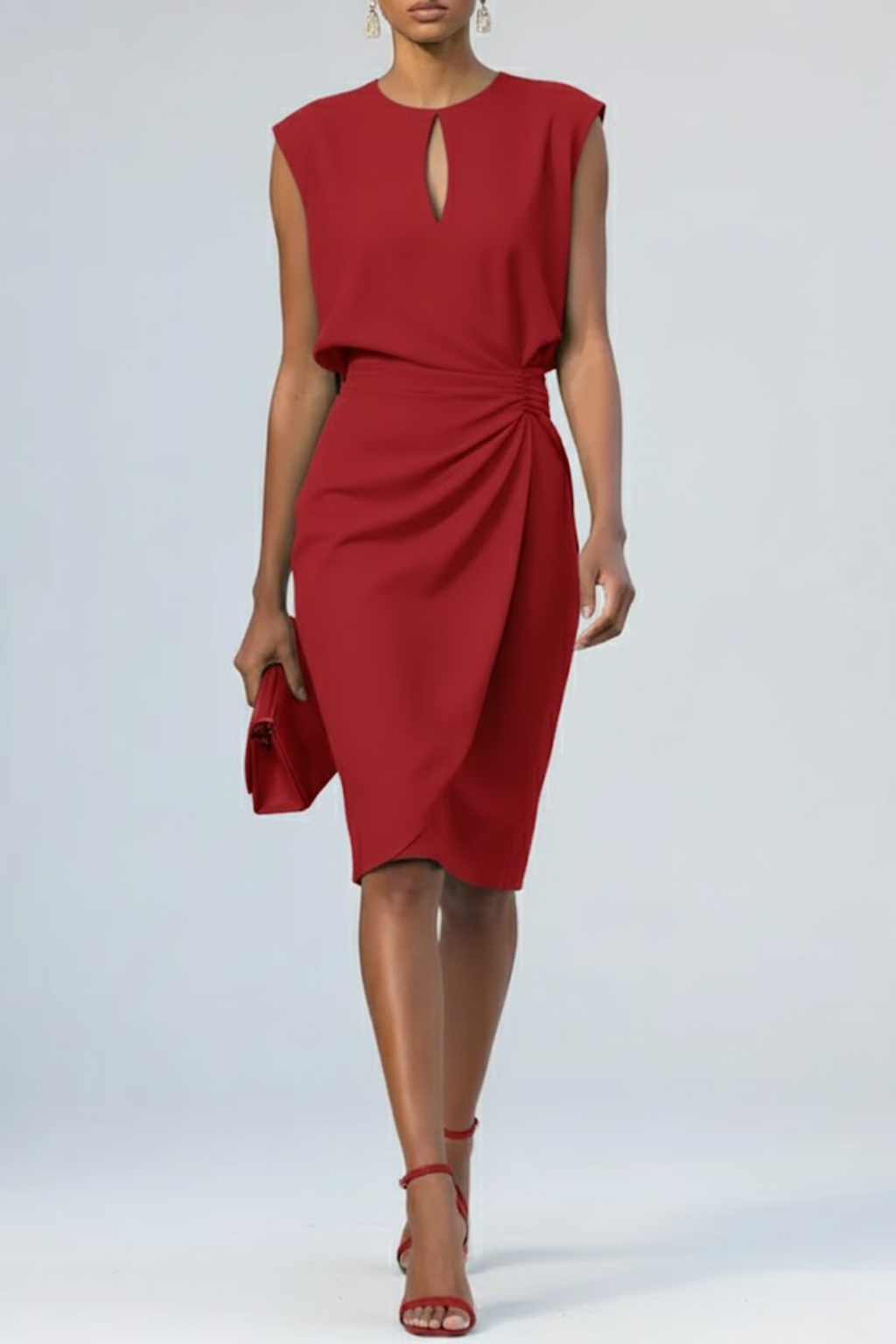 Lissée Paris™ | Éloise | Robe Midi Drapée