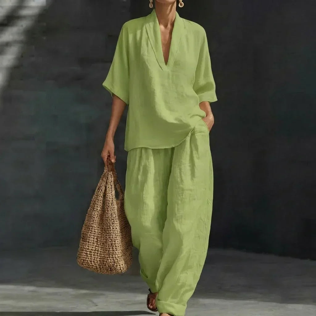 Lissée Paris Dolorès ensemble vert studio