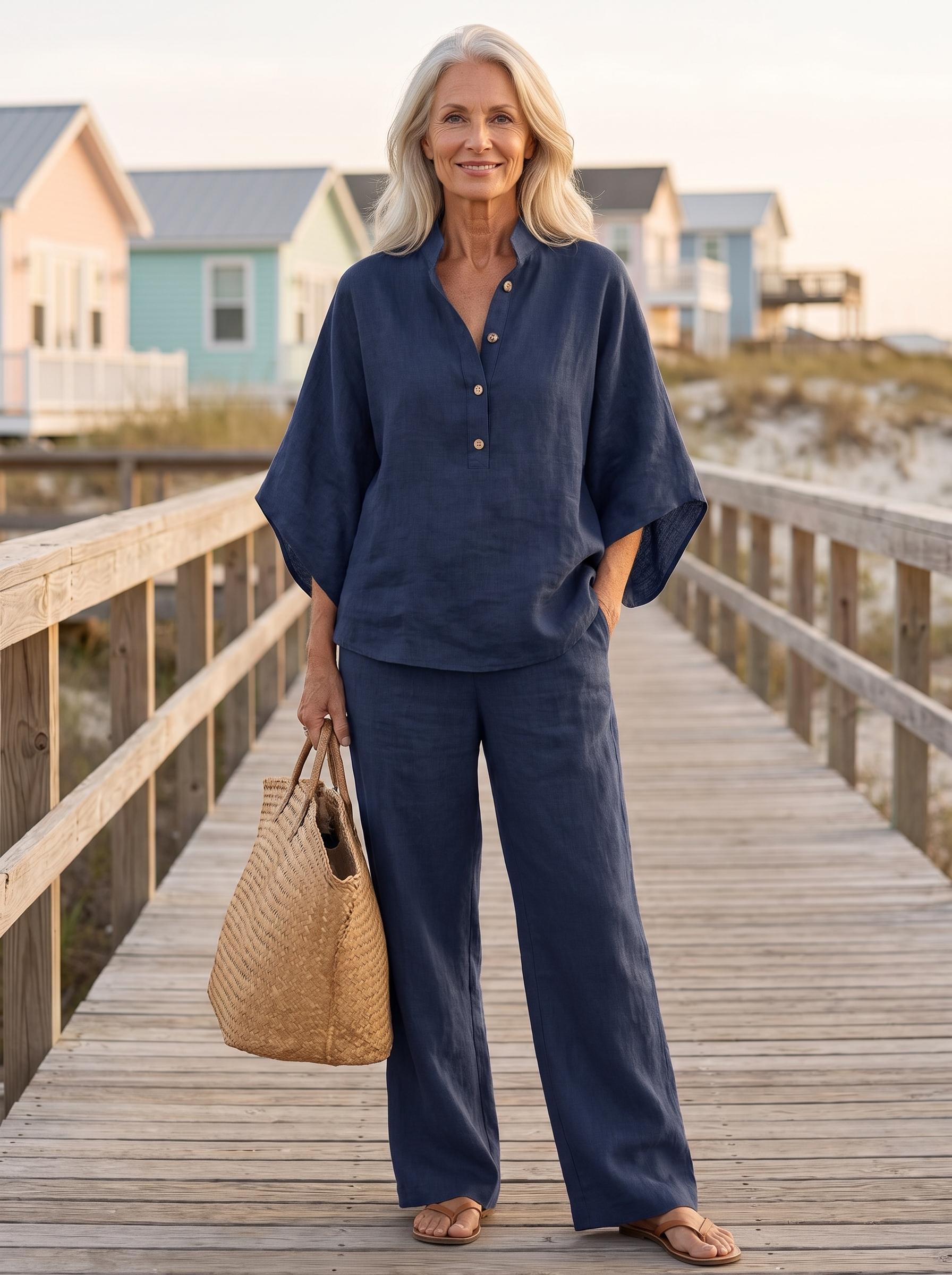 Lissée Paris Sophie ensemble bleu marine front