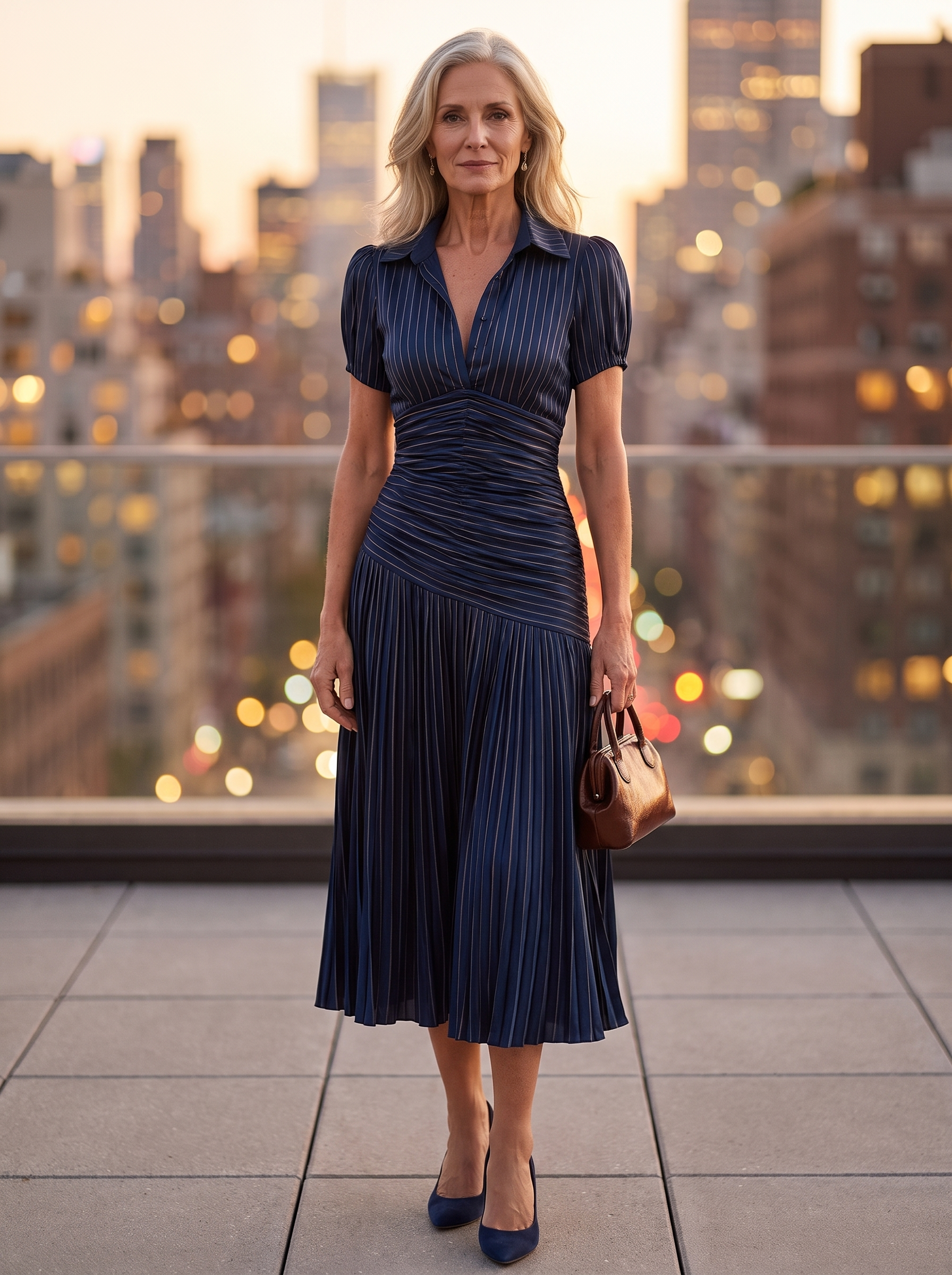Lissée Paris Adriana robe bleu foncé front
