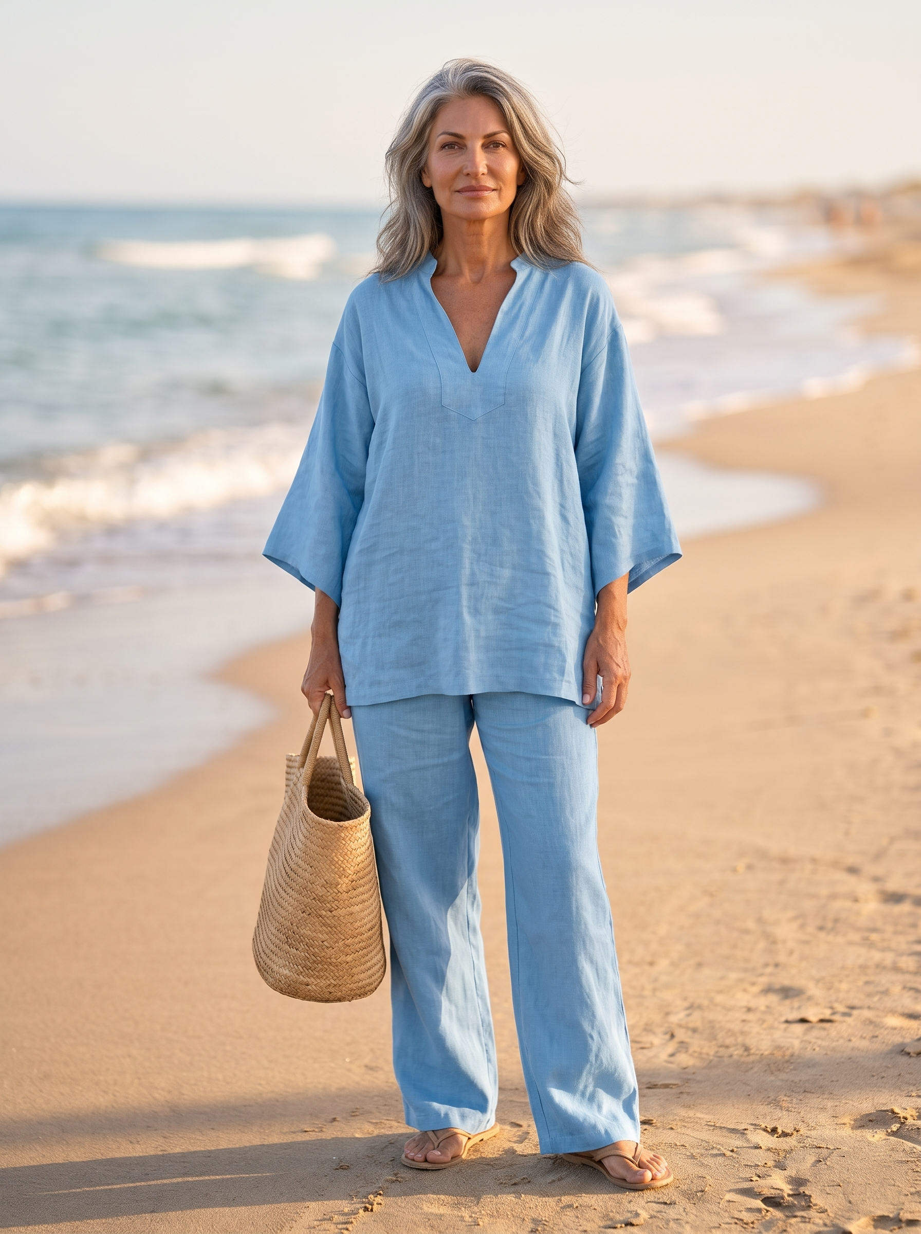 Lissée Paris Delphine ensemble bleu clair front