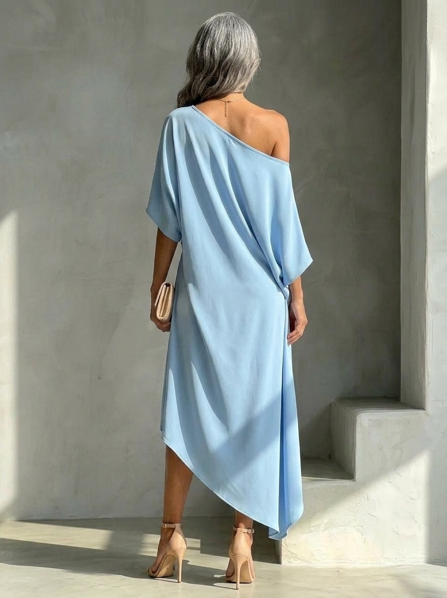 Lissée Paris™ | Zoe | Robe élégante asymétrique