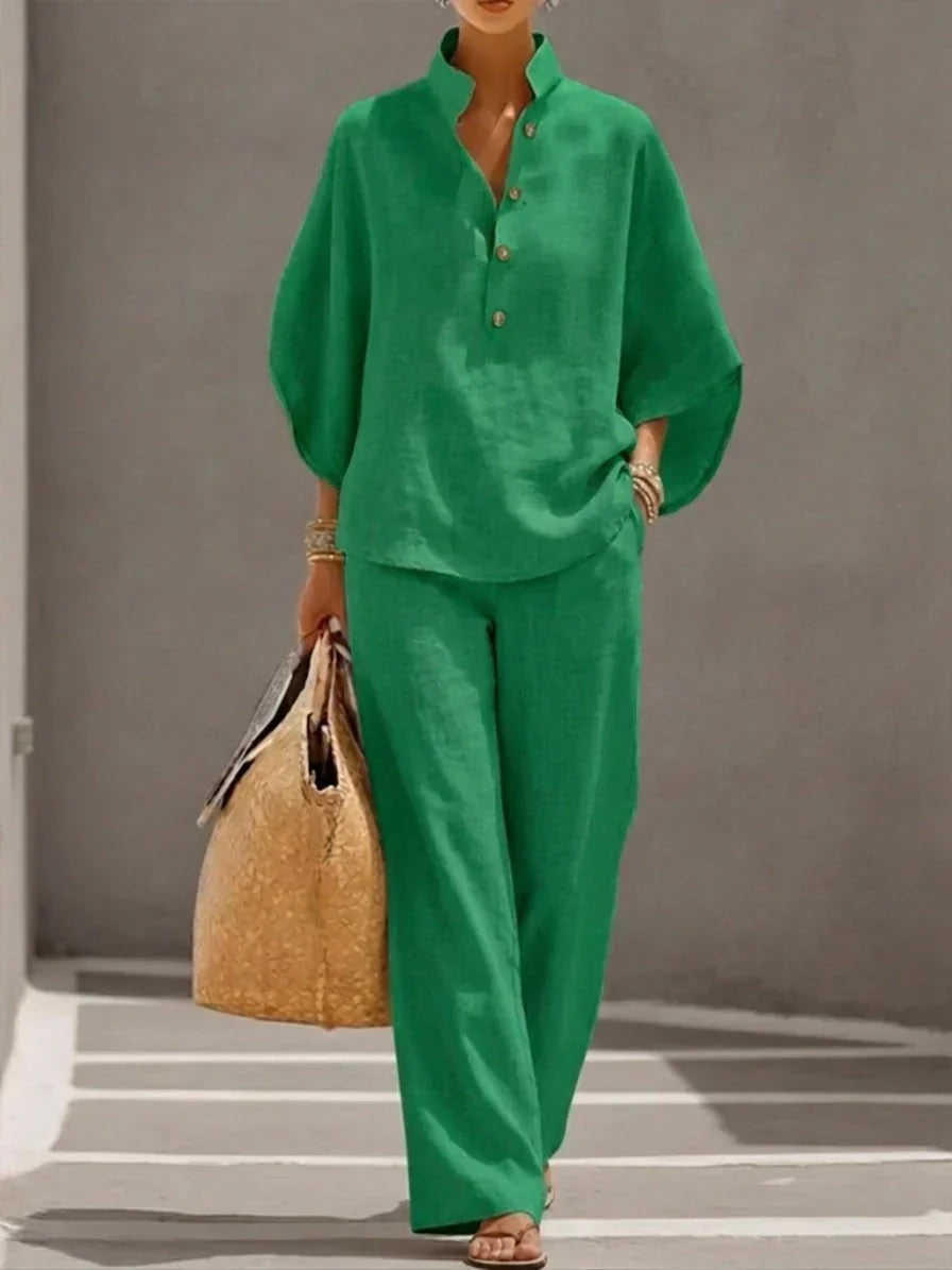 Lissée Paris Sophie ensemble vert studio