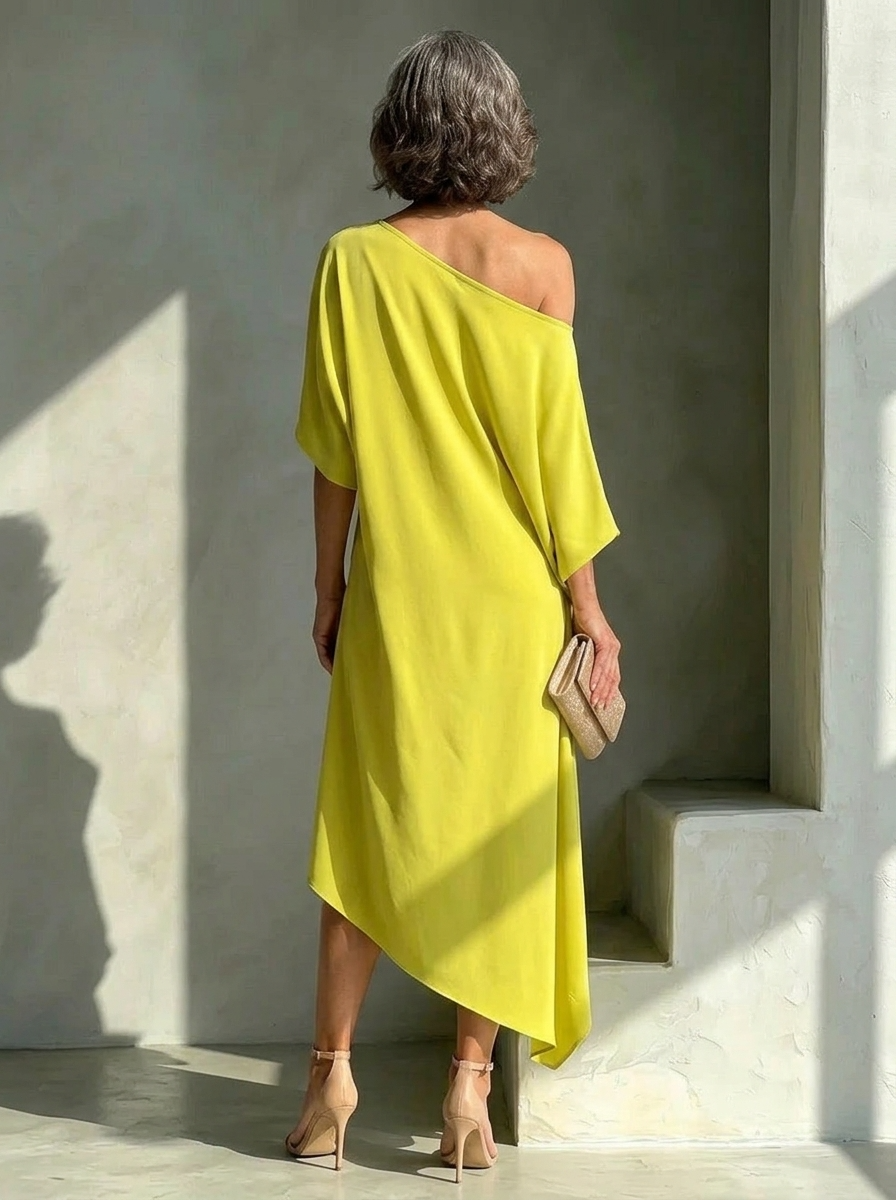 Lissée Paris™ | Zoe | Robe élégante asymétrique