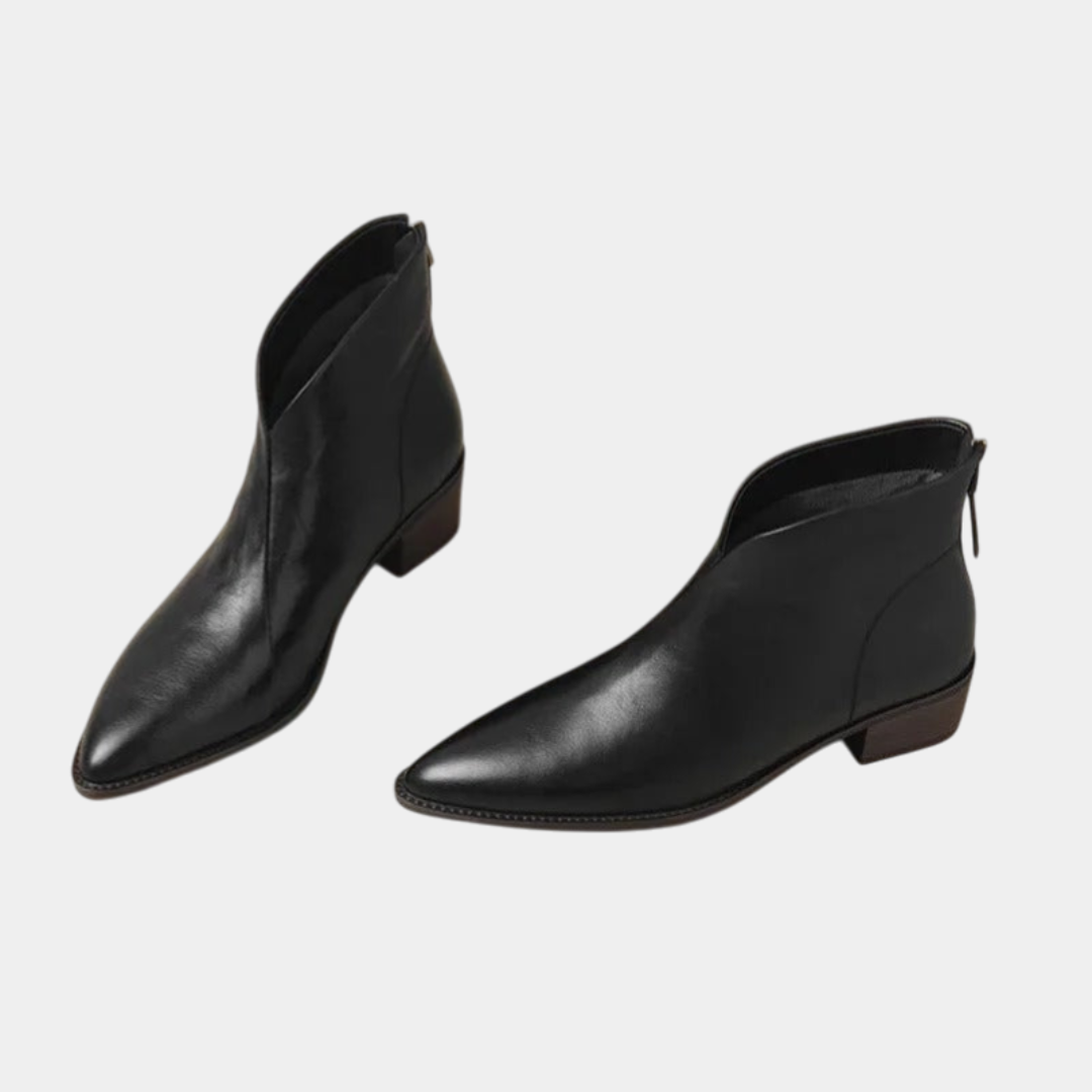 Lissée Paris™ | Viela | Bottines Orthopédiques en Cuir ⏐ Édition Premium