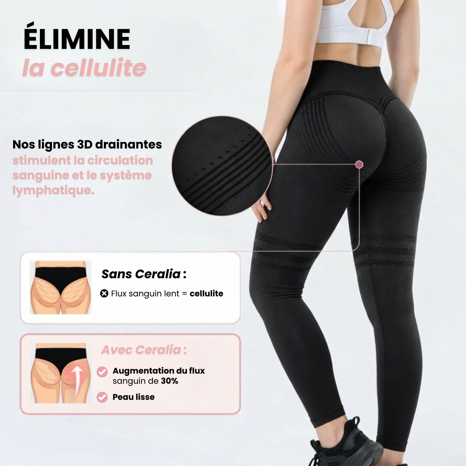 Leggings 3D Ceralia® — Lisse et Sculpte