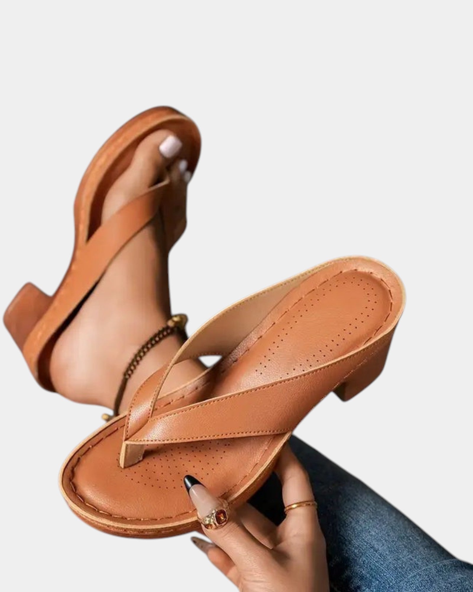 Lissée Paris™ | Aliénor | Sandales confortables à talon épais