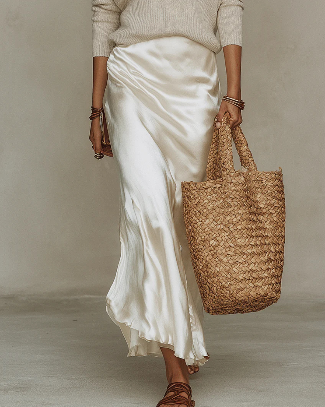 Lissée Paris™ | Juliette | Robe midi satinée élégante