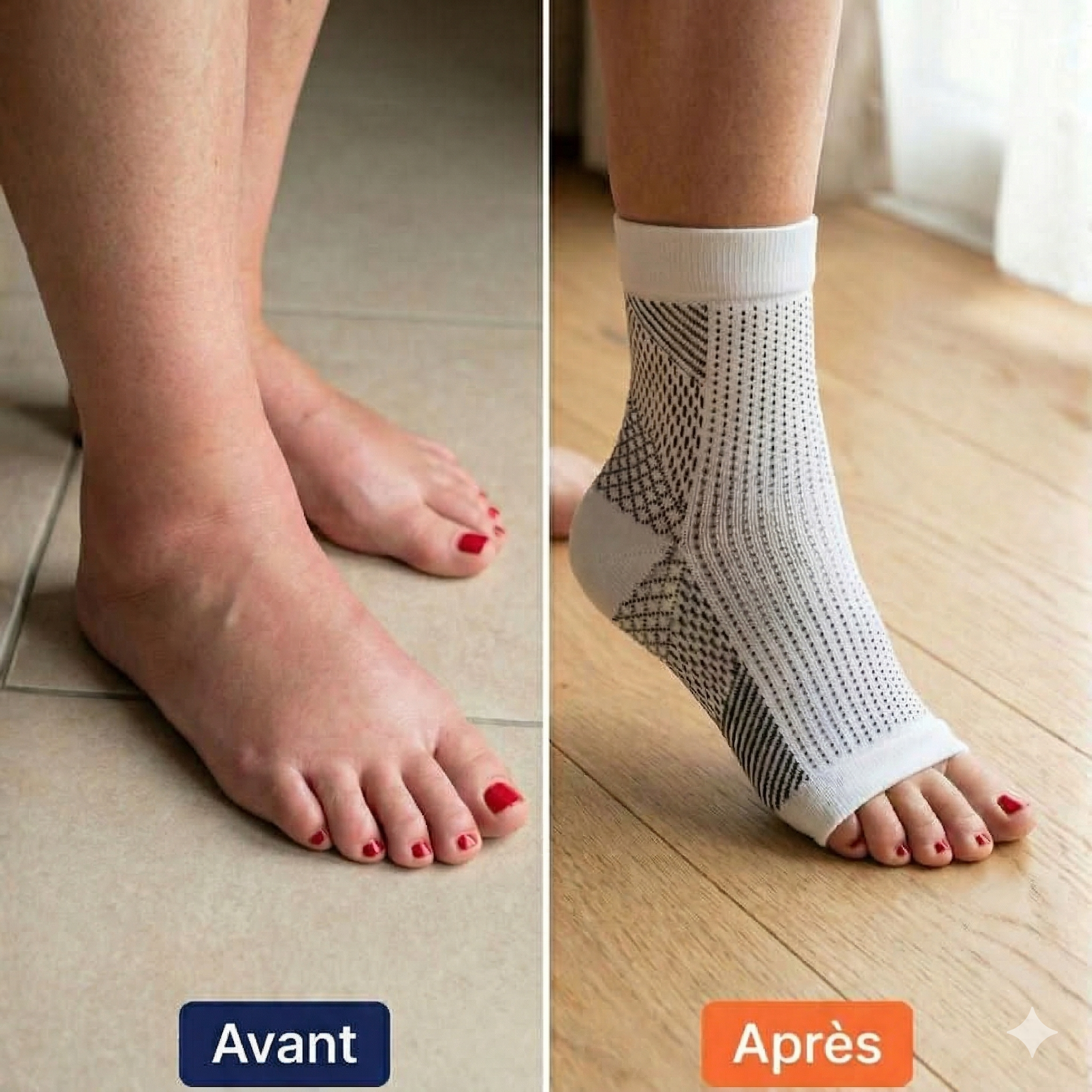 Lissée Paris™ | NeuroMarche | Chaussettes de Compression Apaisantes