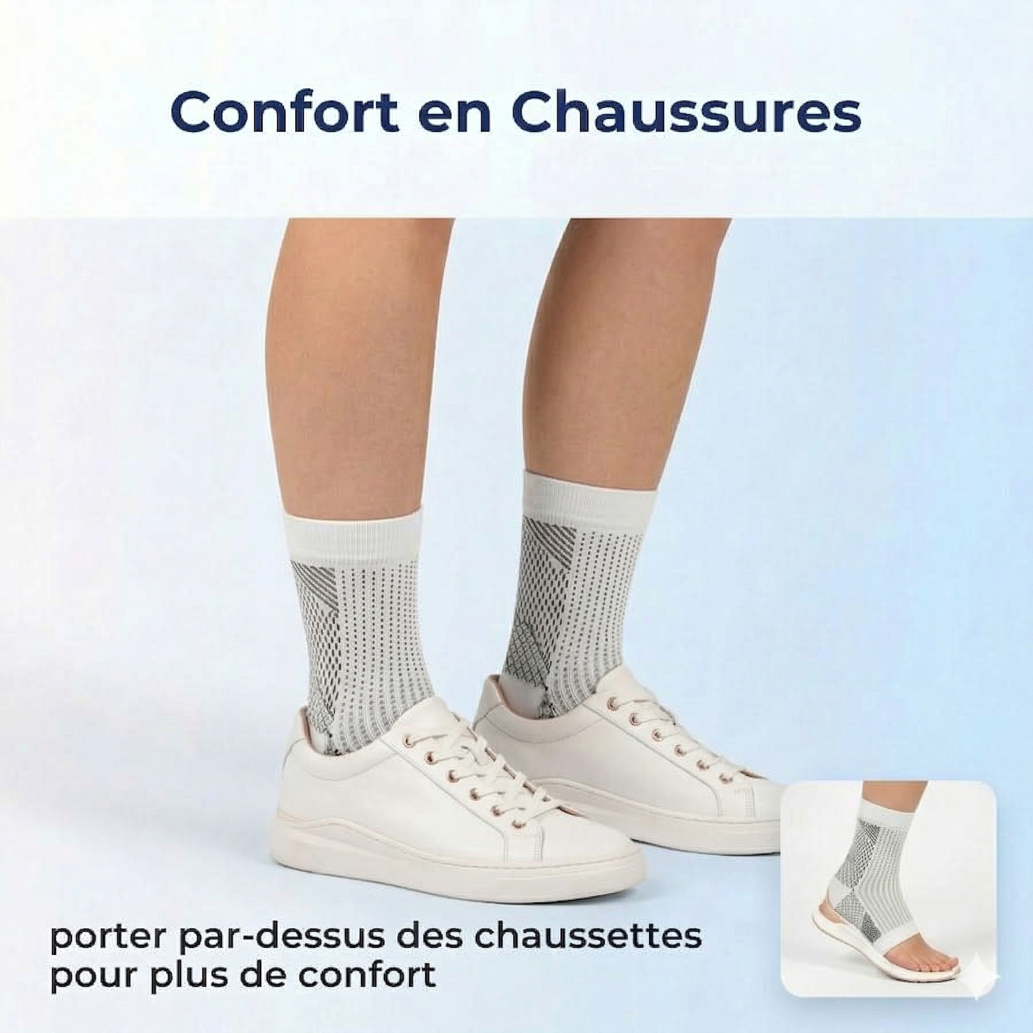 Lissée Paris™ | NeuroMarche | Chaussettes de Compression Apaisantes