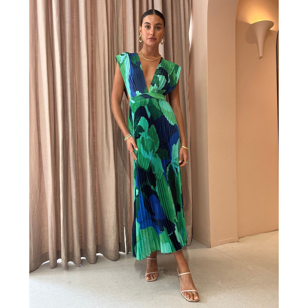 Lissée Paris™ | robe maxi plissée