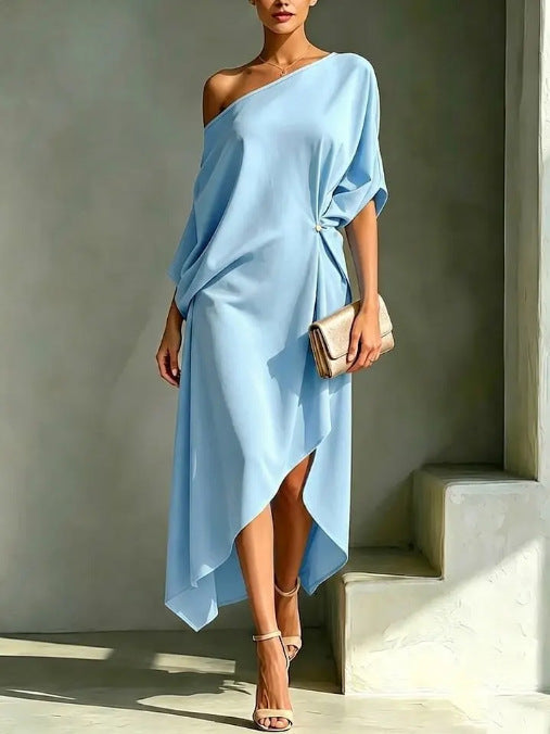 Lissée Paris™ | Zoe | Robe élégante asymétrique