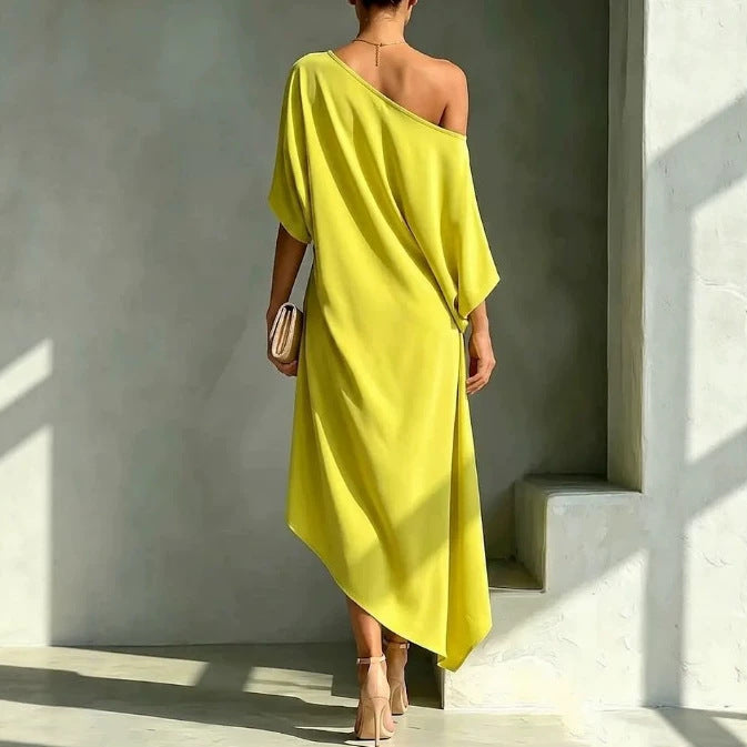 Lissée Paris™ | Zoe | Robe élégante asymétrique