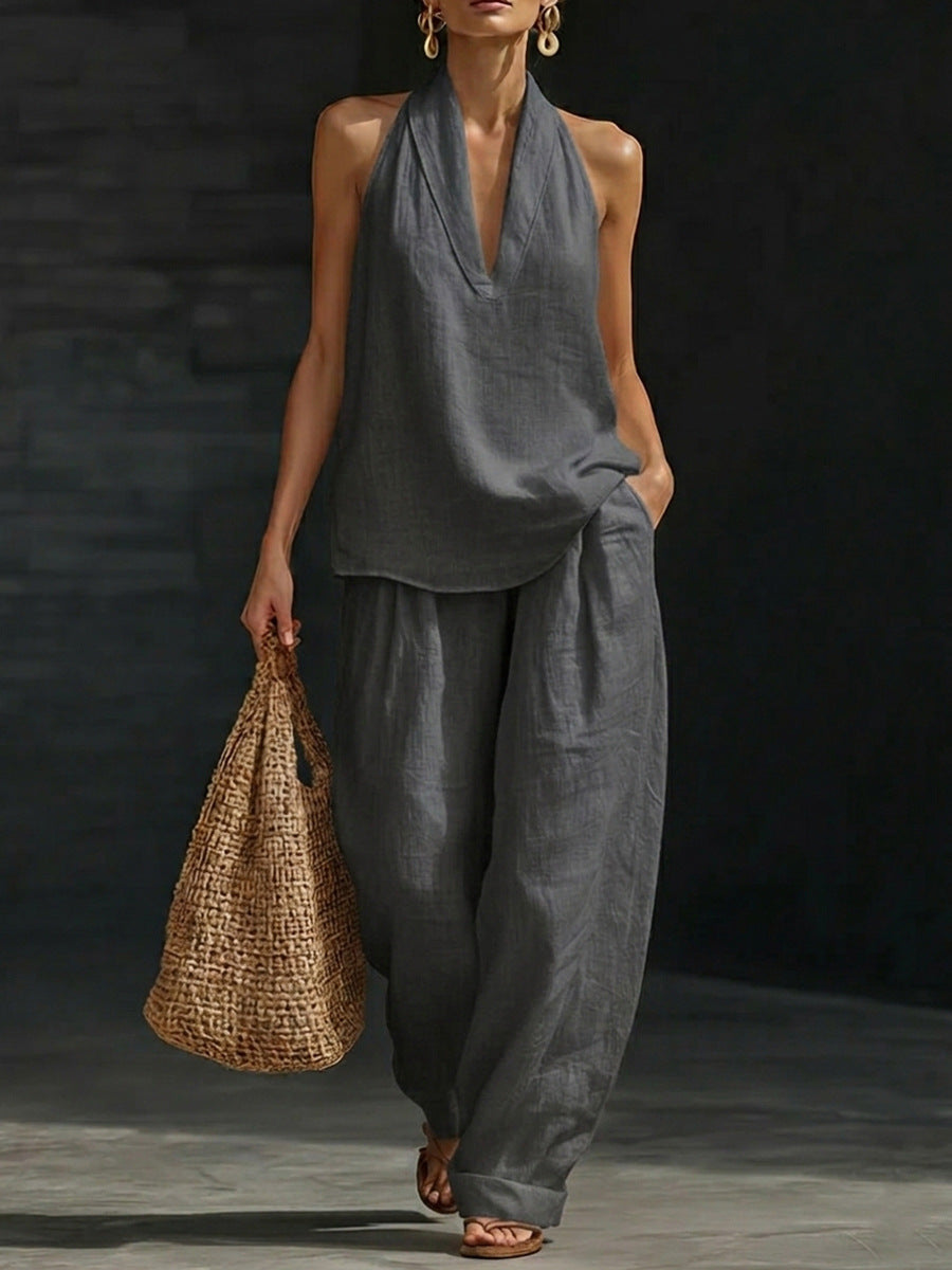 Lissée Paris Clémence ensemble gris studio