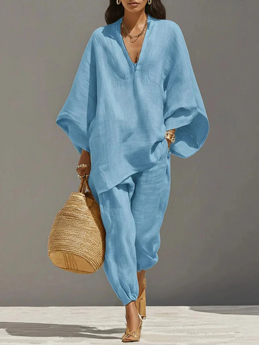 Lissée Paris™ | Delphine | Ensemble Lin Fluide