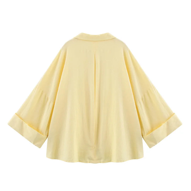 Lissée Paris™ | Élise | Blouse Fluide Printemps Chic