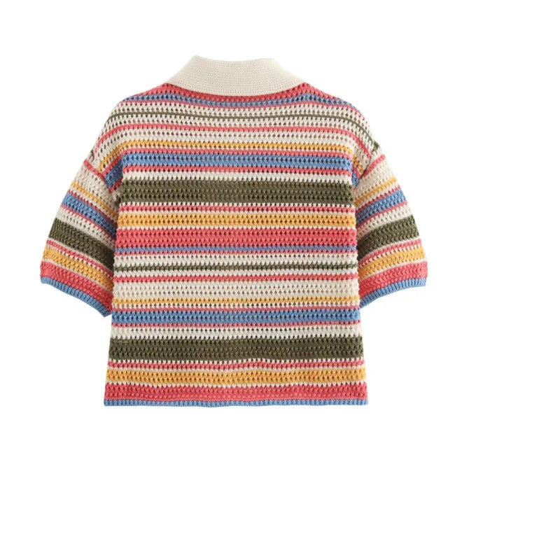 Lissée Paris™ | Aurore | Ensemble Crochet Rayé