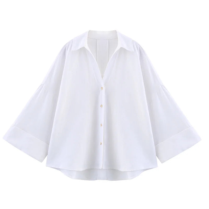 Lissée Paris™ | Élise | Blouse Fluide Printemps Chic