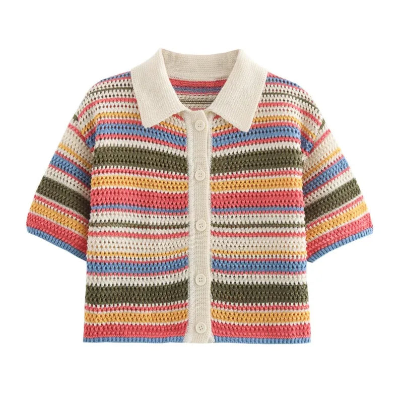Lissée Paris™ | Aurore | Ensemble Crochet Rayé