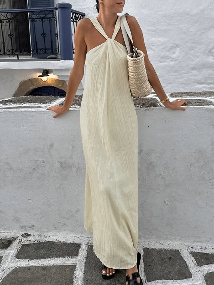 Lissée Paris™ | Céleste | Robe Longue Halter