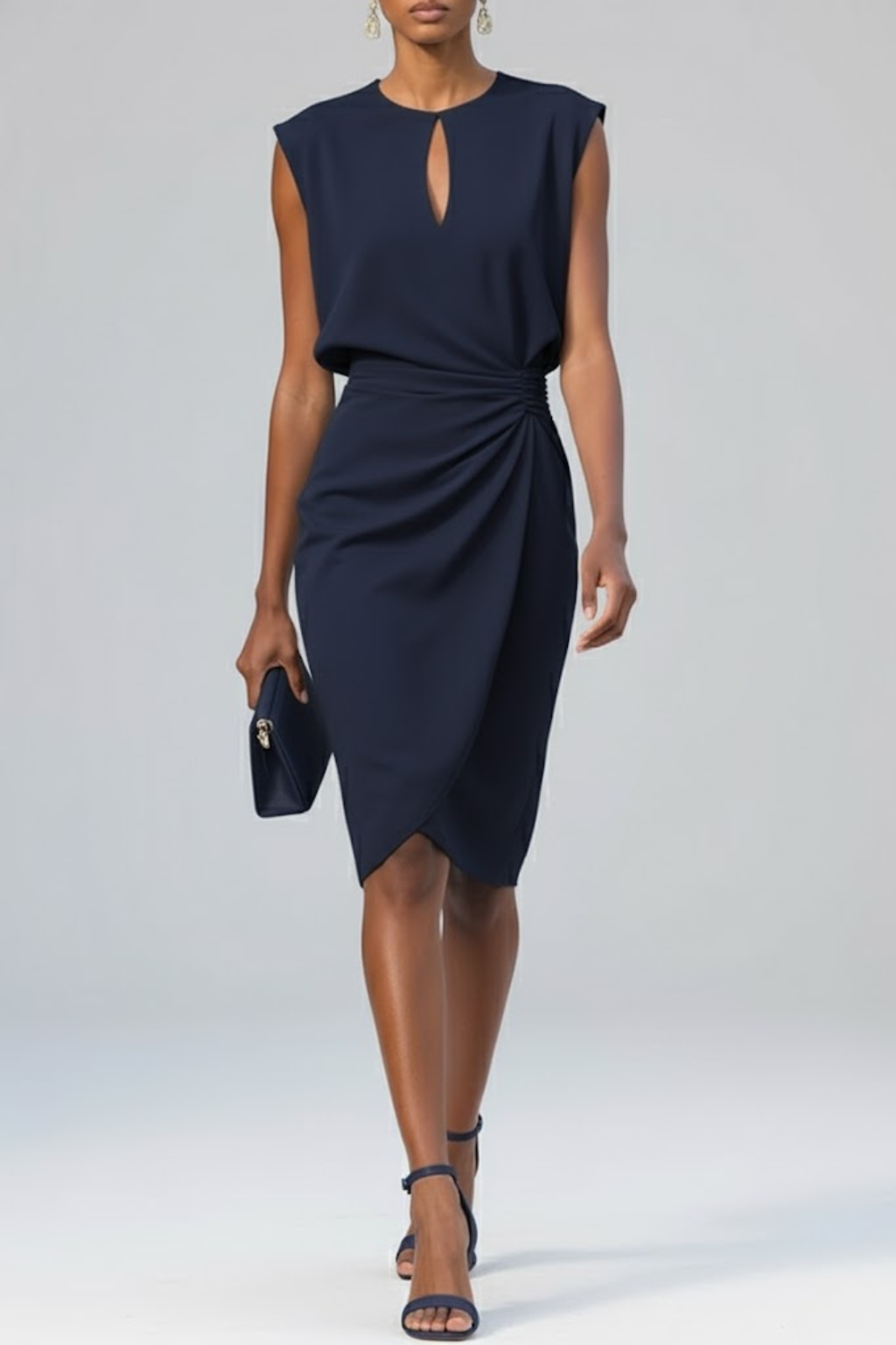 Lissée Paris™ | Éloise | Robe Midi Drapée