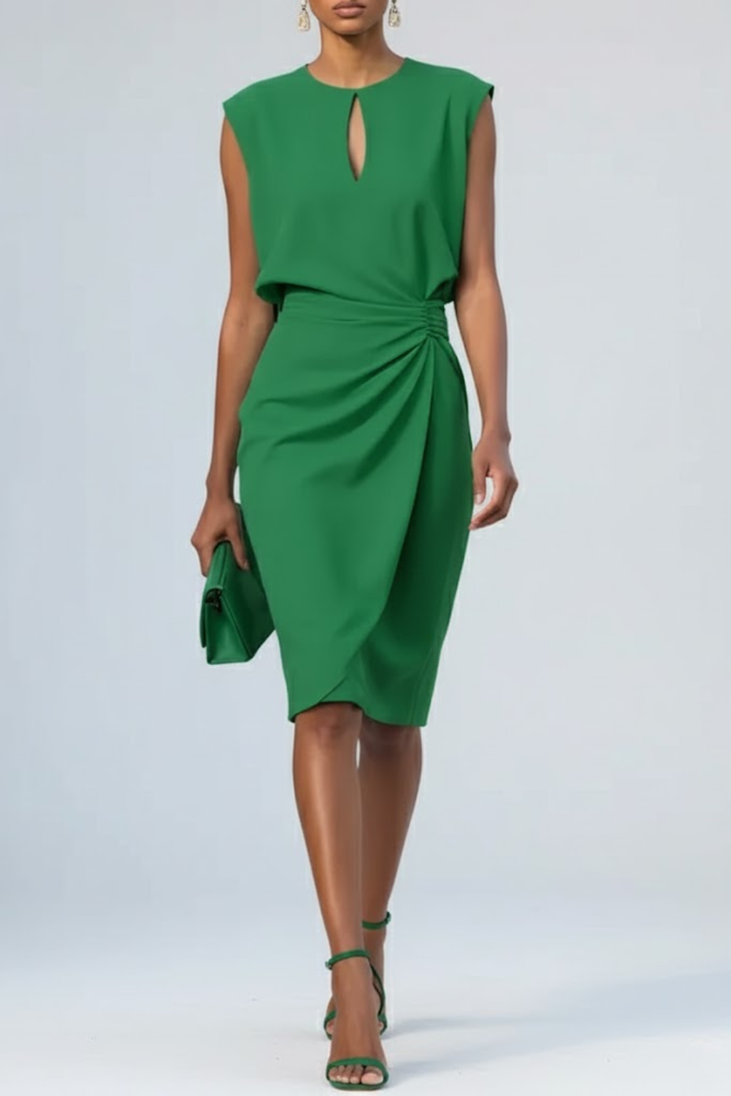 Lissée Paris™ | Éloise | Robe Midi Drapée