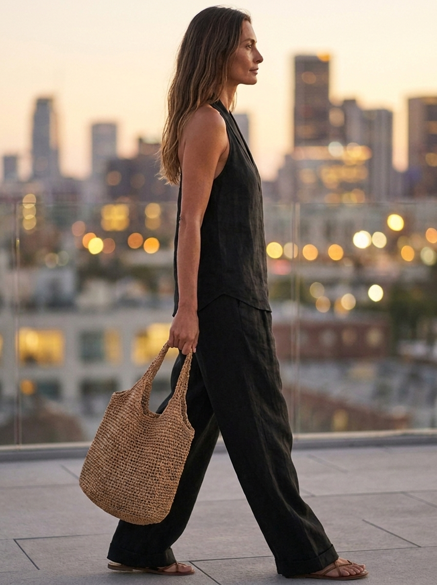 Lissée Paris Clémence ensemble noir zijkant