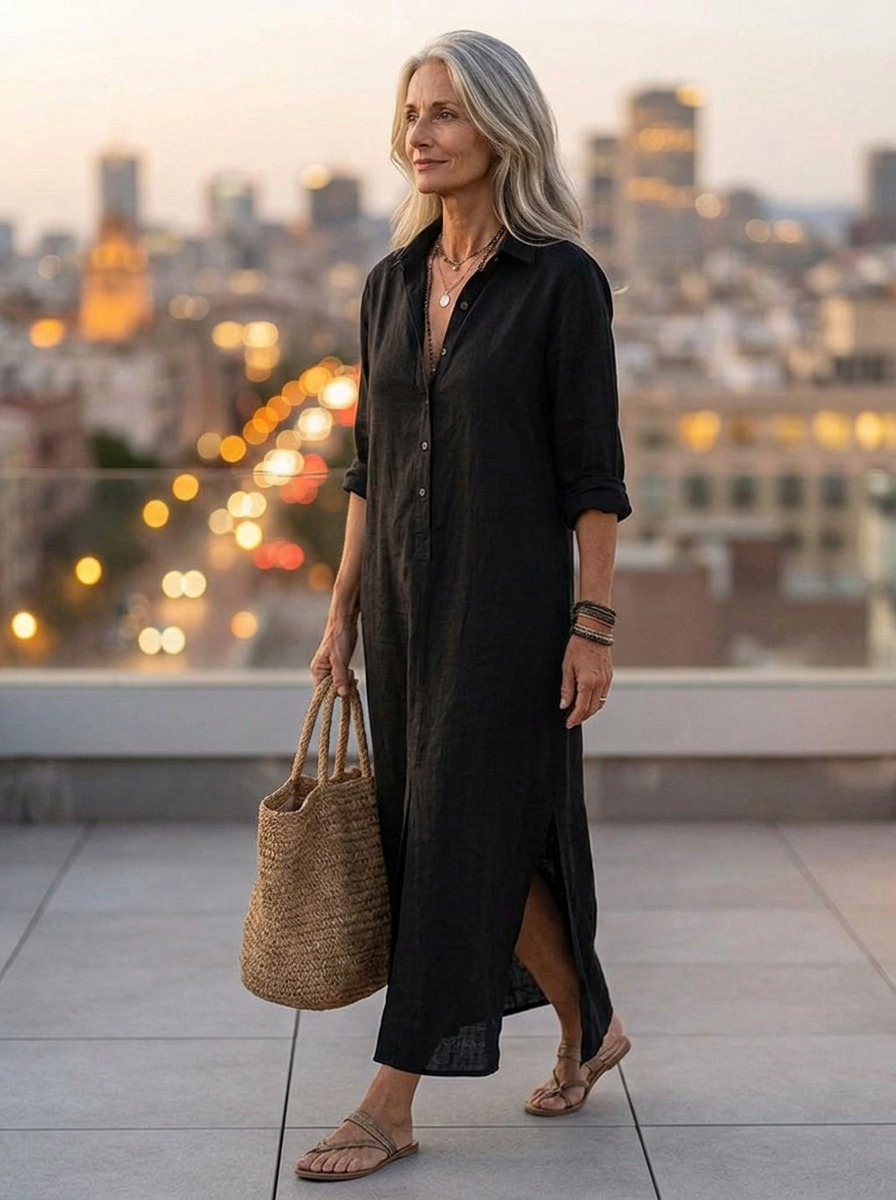 Lissée Paris Céline robe noire zijkant