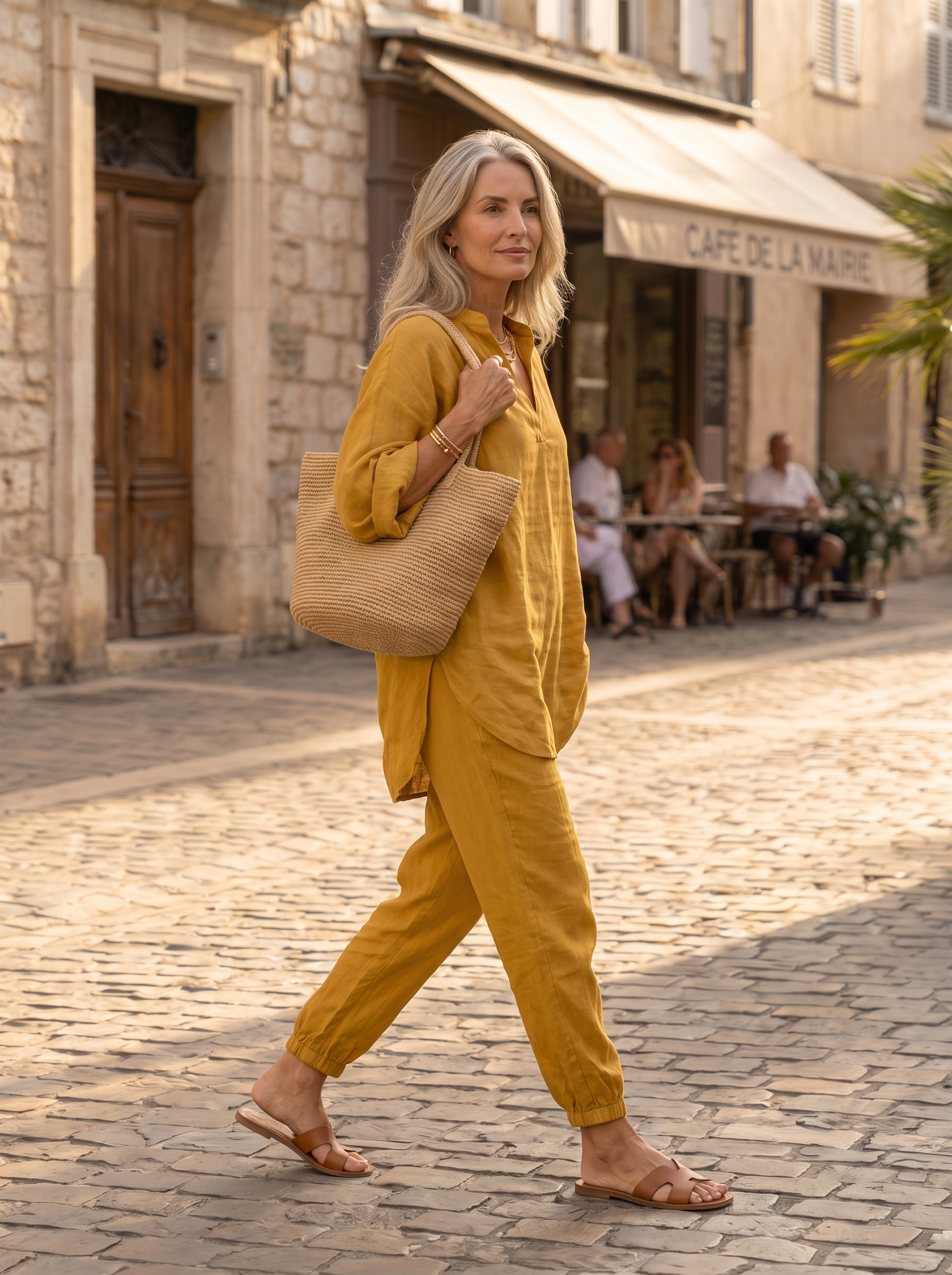Lissée Paris Delphine ensemble jaune zijkant