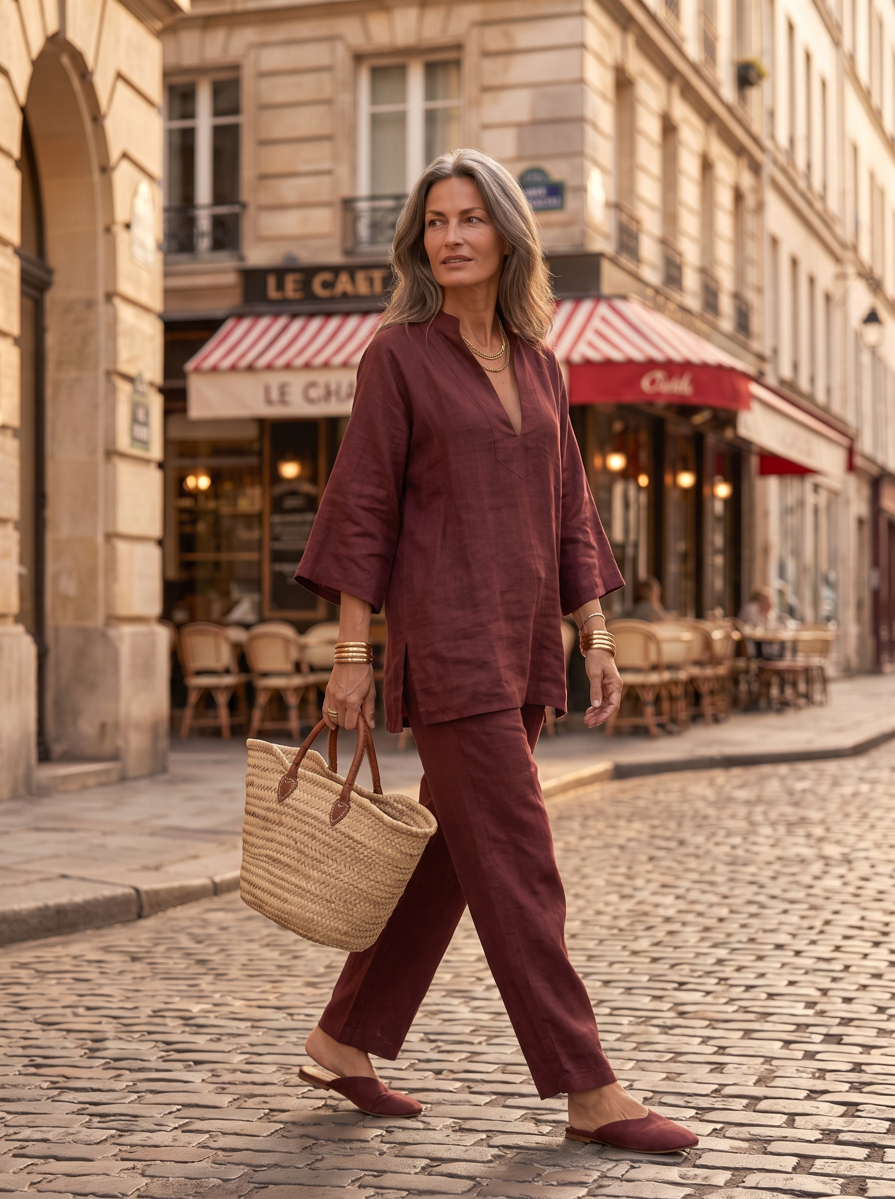 Lissée Paris Delphine ensemble bordeaux zijkant
