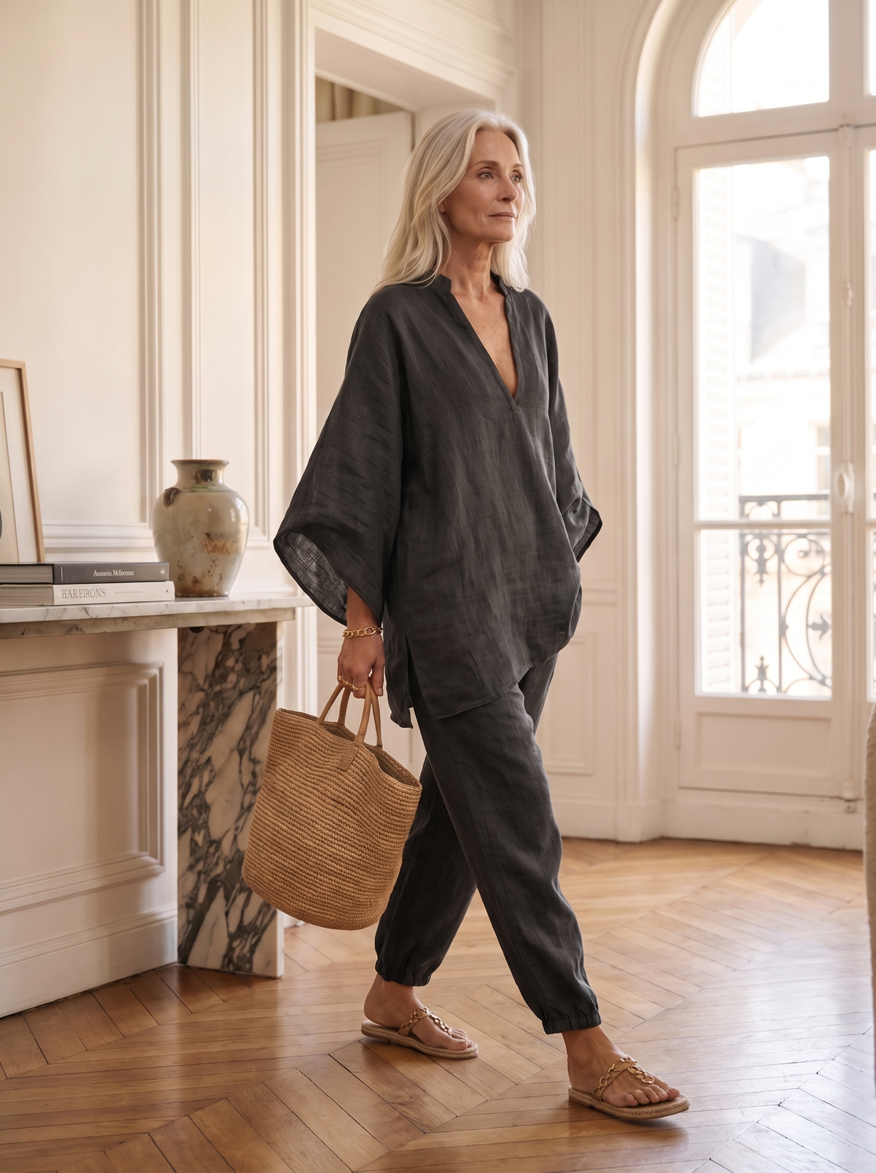 Lissée Paris Delphine ensemble noir zijkant