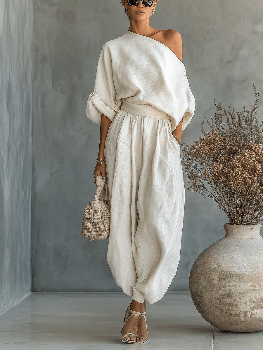 Lissée Paris Mila ensemble blanc studio