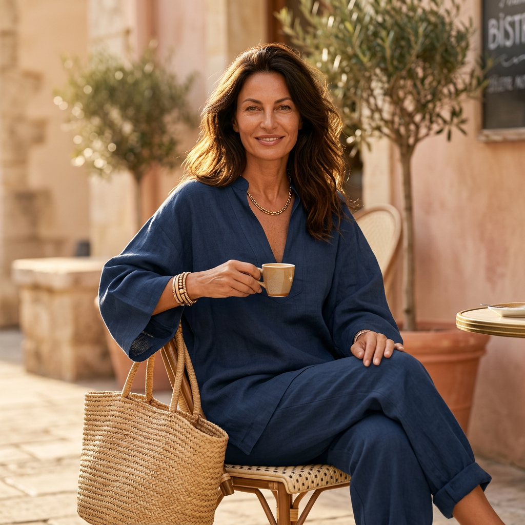 Lissée Paris™ | Delphine | Ensemble Lin Fluide