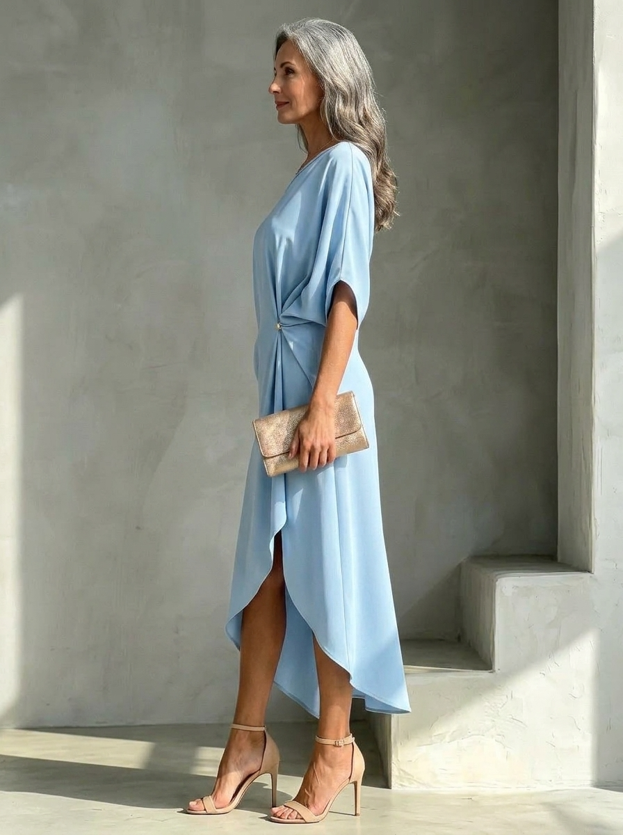 Lissée Paris™ | Zoe | Robe élégante asymétrique