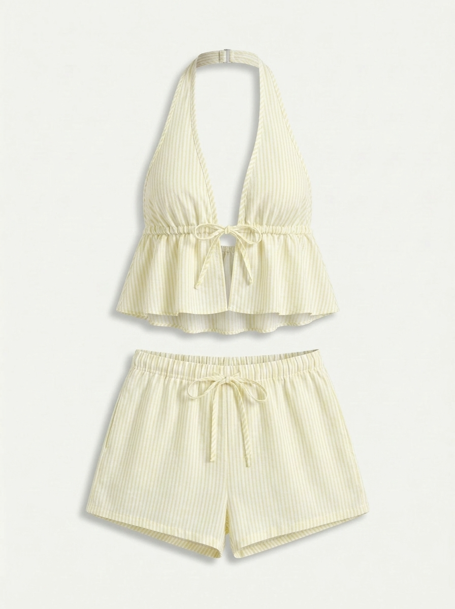 Lissée Paris™ | Justine | Deux-Pièces Halter Minimaliste