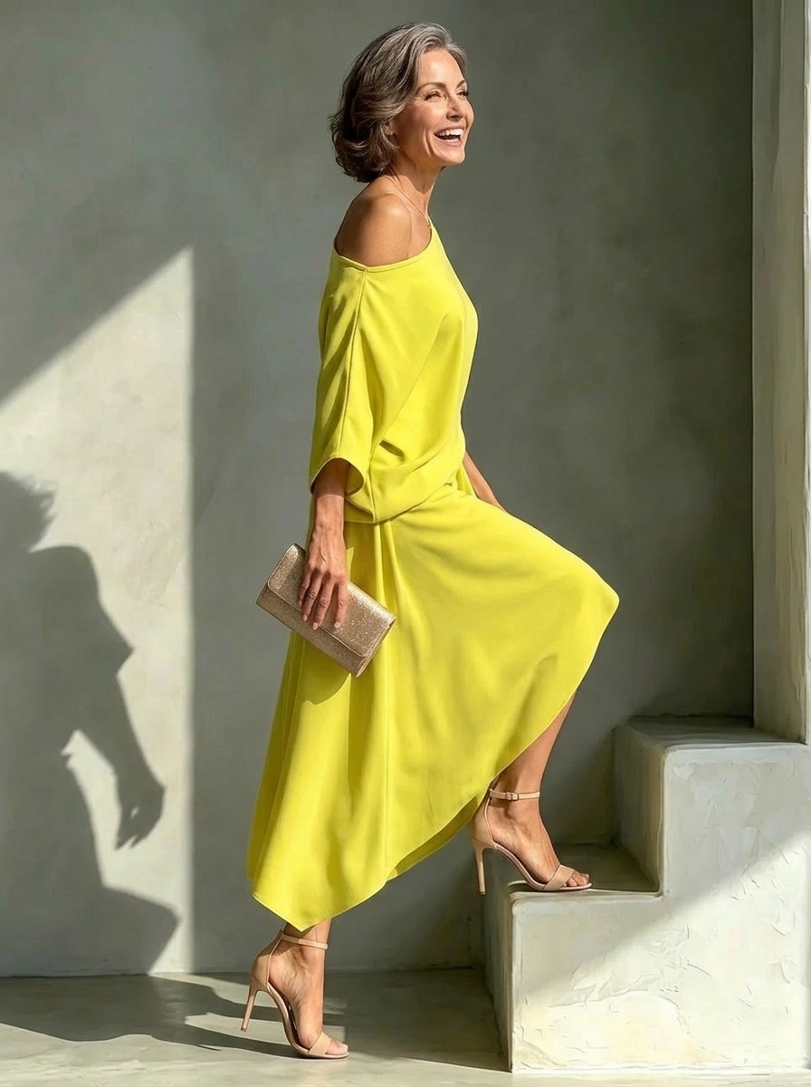 Lissée Paris™ | Zoe | Robe élégante asymétrique
